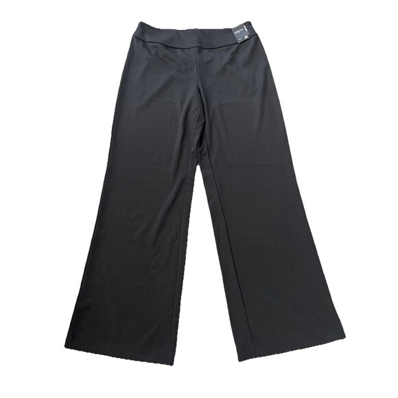 NWT NEW YORK & Co Pull On Black Wide Leg Pointe Pants Size Medium - Picture 1 of 7